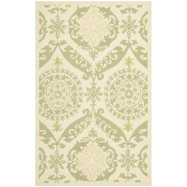 SAFAVIEH Chelsea HK356C Hand-hooked Beige / Green Rug Image 4