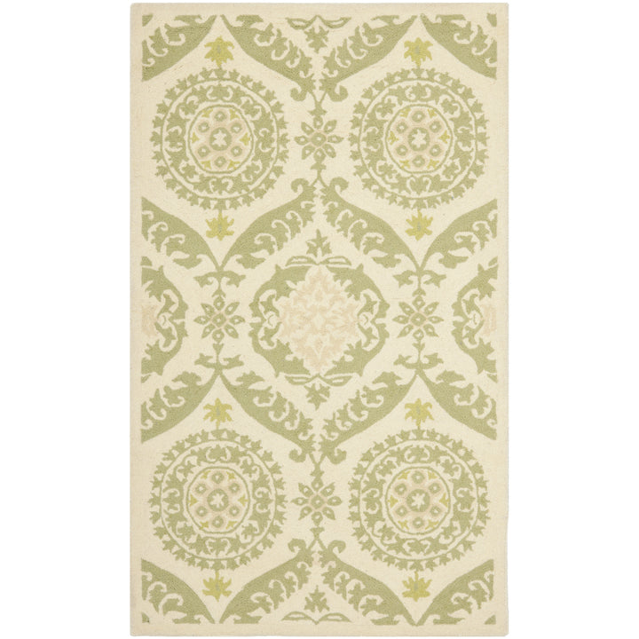 SAFAVIEH Chelsea HK356C Hand-hooked Beige / Green Rug Image 5