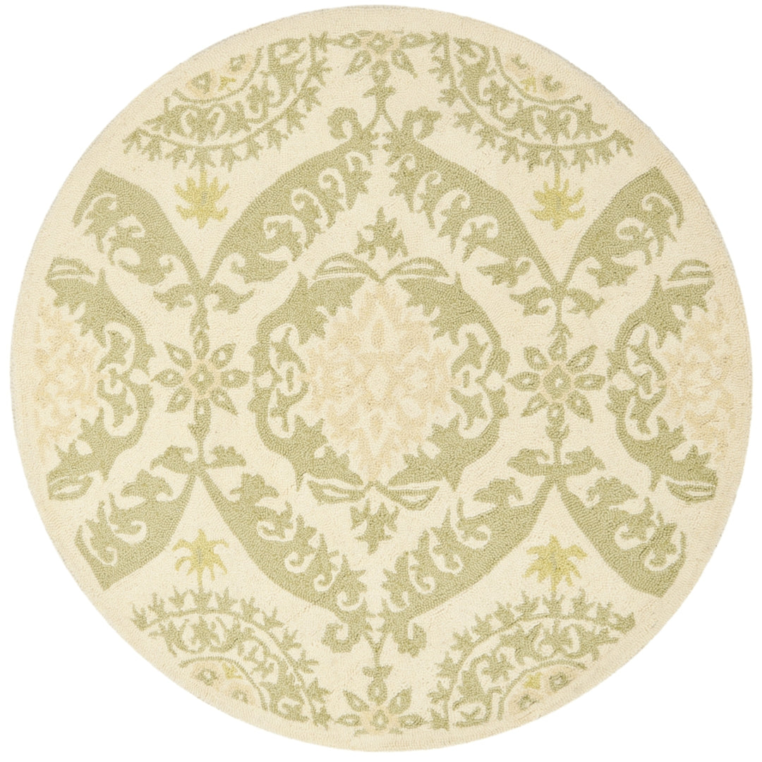 SAFAVIEH Chelsea HK356C Hand-hooked Beige / Green Rug Image 6