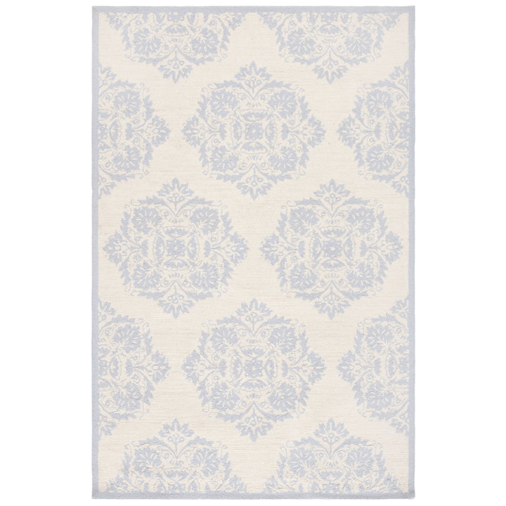 SAFAVIEH Chelsea HK359A Hand-hooked Ivory / Blue Rug Image 1