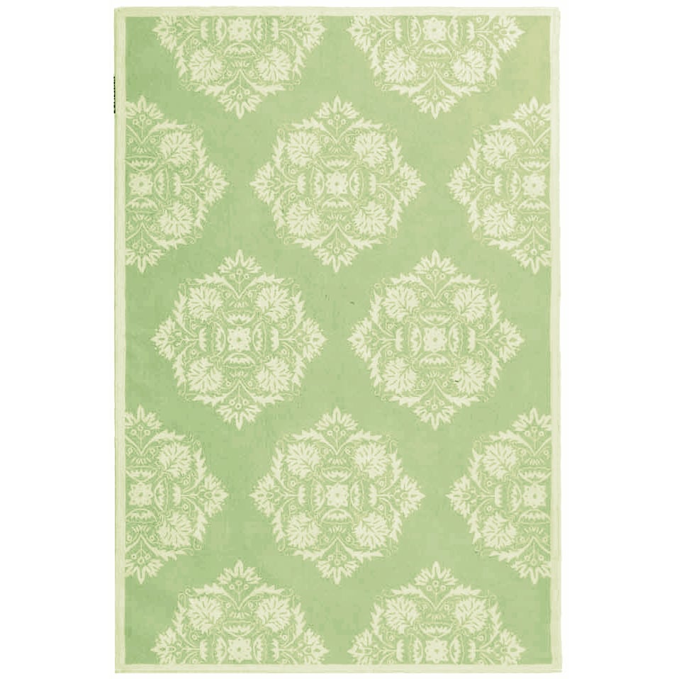 SAFAVIEH Chelsea HK359B Hand-hooked Green / Beige Rug Image 1