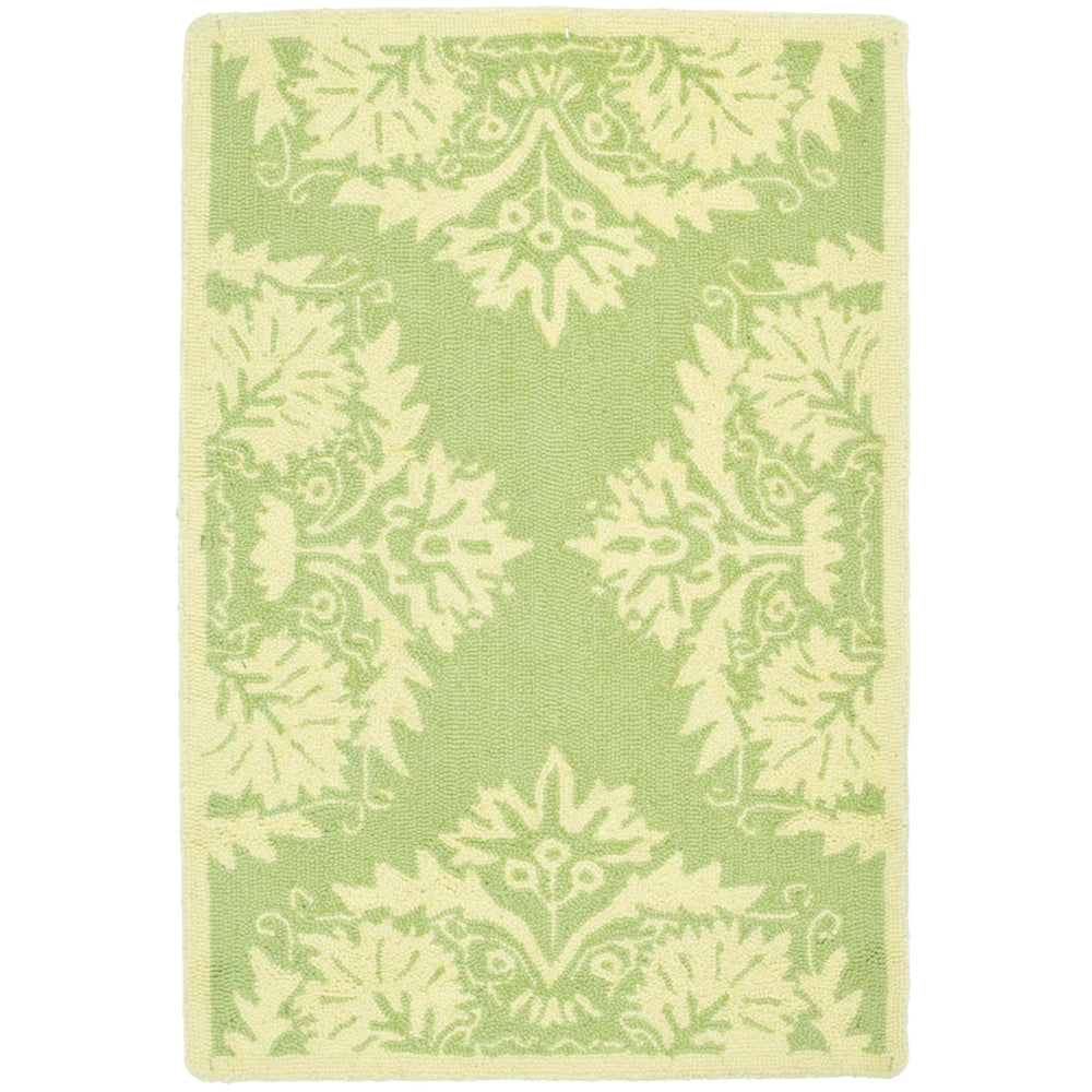 SAFAVIEH Chelsea HK359B Hand-hooked Green / Beige Rug Image 2