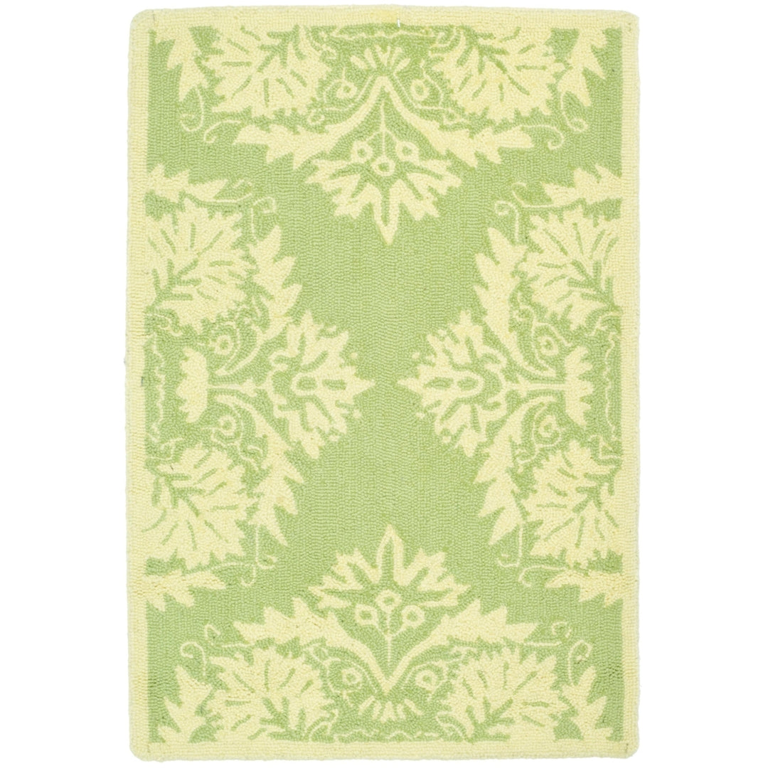 SAFAVIEH Chelsea HK359B Hand-hooked Green / Beige Rug Image 2