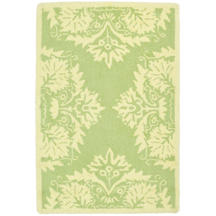 SAFAVIEH Chelsea HK359B Hand-hooked Green / Beige Rug Image 2