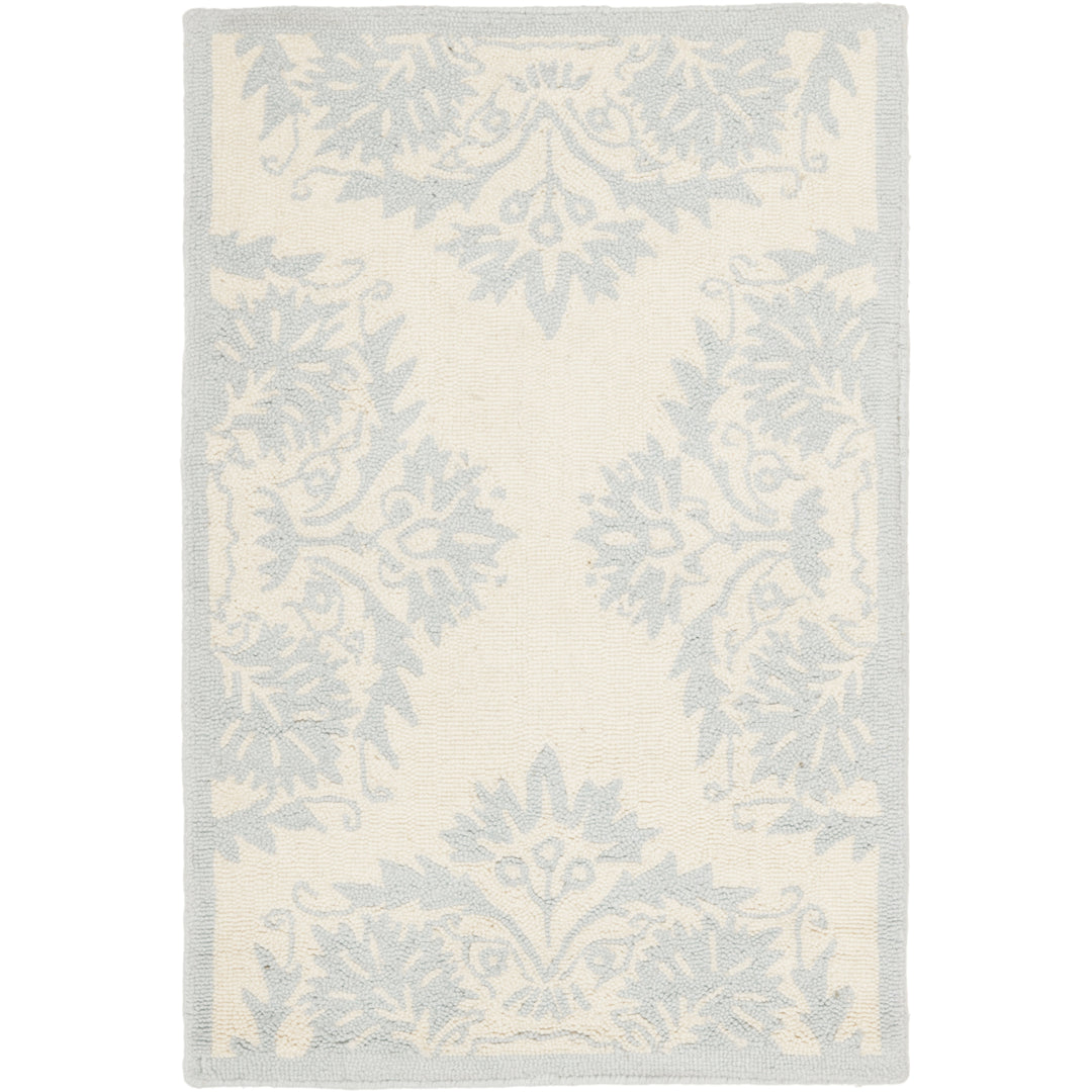 SAFAVIEH Chelsea HK359A Hand-hooked Ivory / Blue Rug Image 8