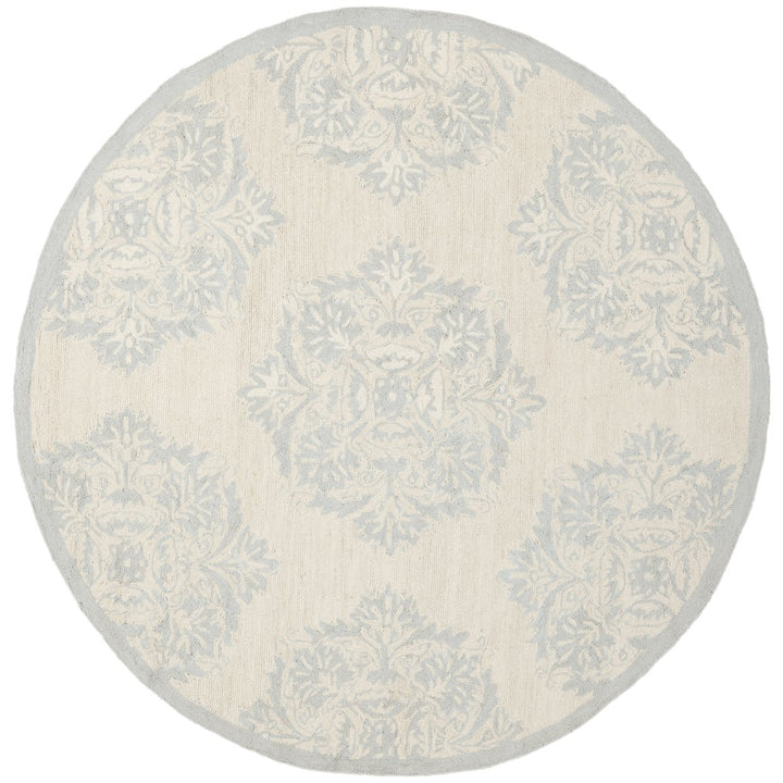 SAFAVIEH Chelsea HK359A Hand-hooked Ivory / Blue Rug Image 1