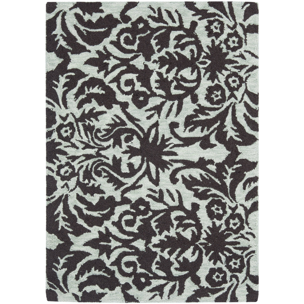 SAFAVIEH Chelsea HK368C Hand-hooked Sage / Chocolate Rug Image 2