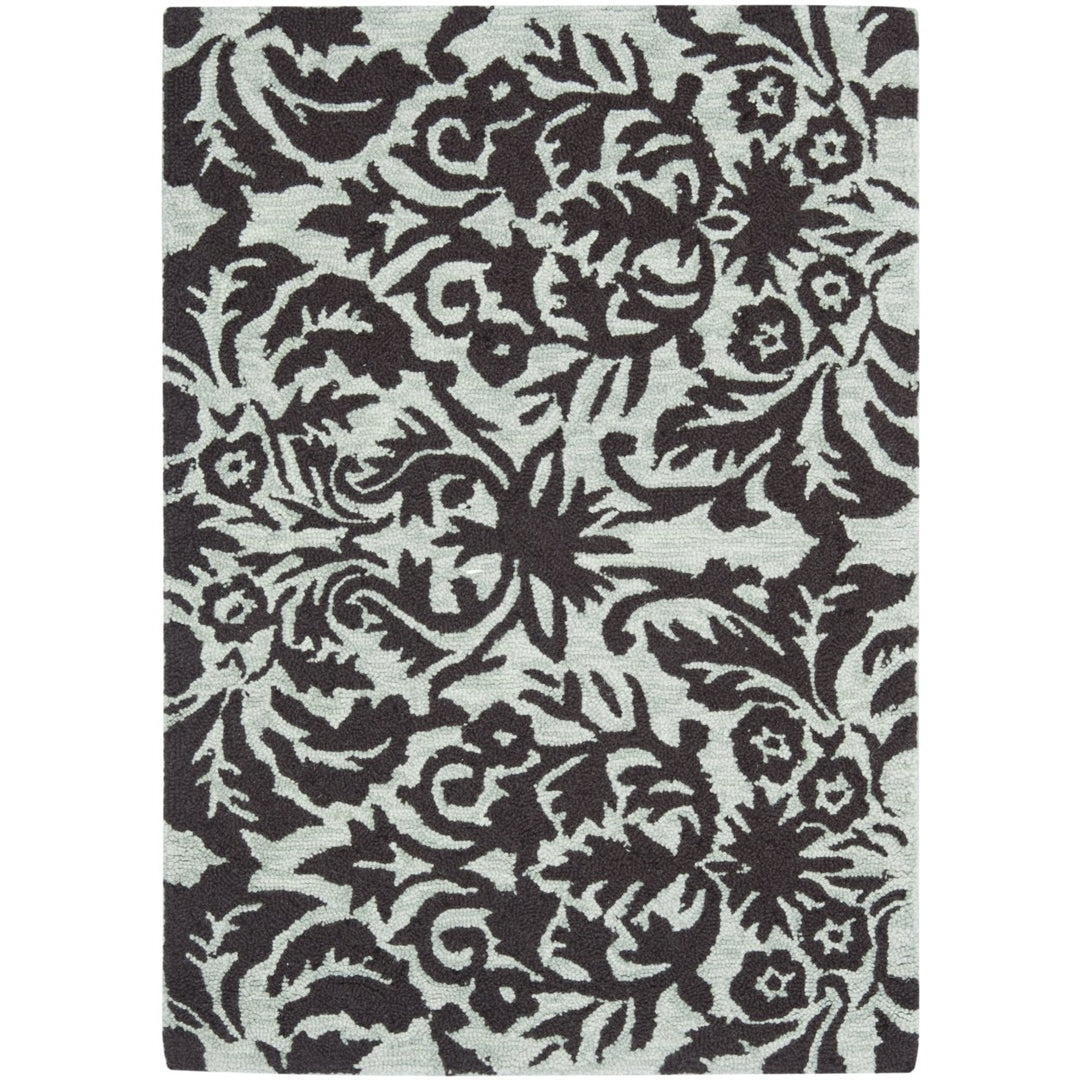 SAFAVIEH Chelsea HK368C Hand-hooked Sage / Chocolate Rug Image 1