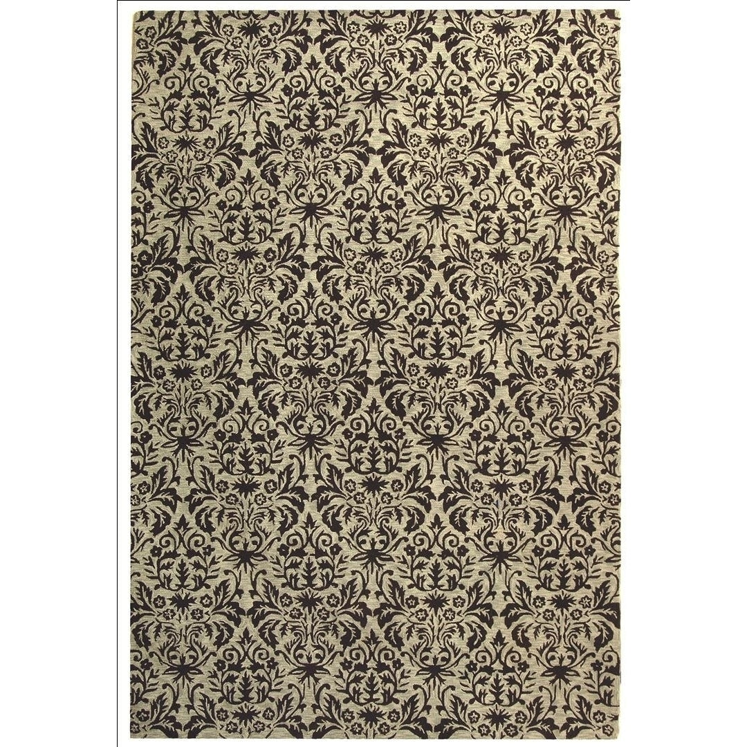 SAFAVIEH Chelsea HK368C Hand-hooked Sage / Chocolate Rug Image 8