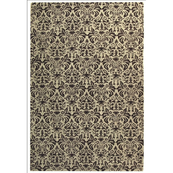 SAFAVIEH Chelsea HK368C Hand-hooked Sage / Chocolate Rug Image 8