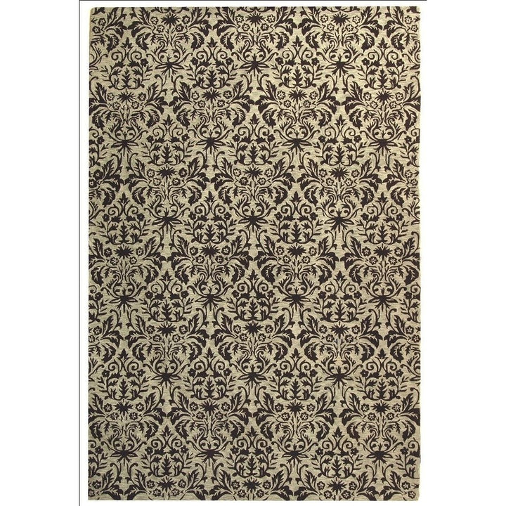 SAFAVIEH Chelsea HK368C Hand-hooked Sage / Chocolate Rug Image 1