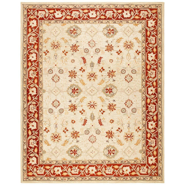 SAFAVIEH Chelsea HK719A Hand-hooked Ivory / Rust Rug Image 1