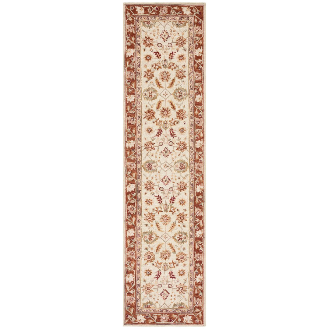 SAFAVIEH Chelsea HK719A Hand-hooked Ivory / Rust Rug Image 5