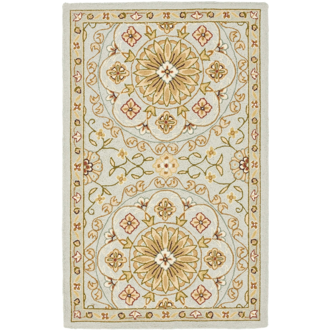 SAFAVIEH Chelsea HK378A Hand-hooked Teal / Green Rug Image 5