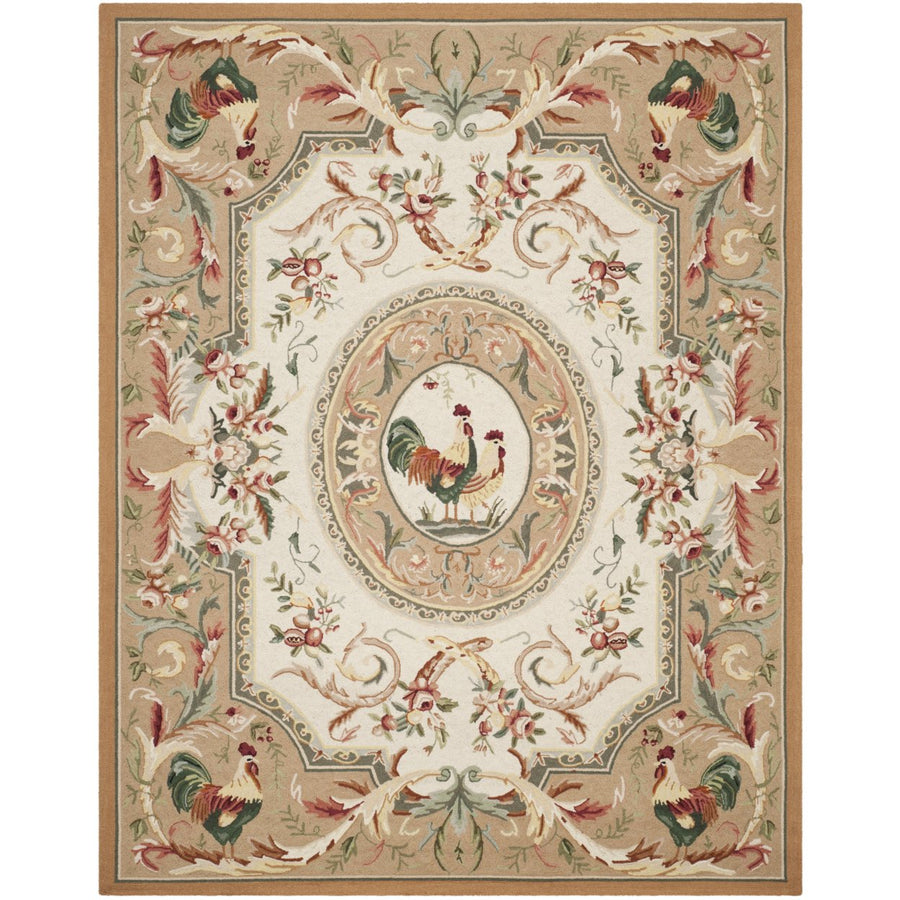 SAFAVIEH Chelsea Collection HK48T Hand-hooked Taupe Rug Image 1