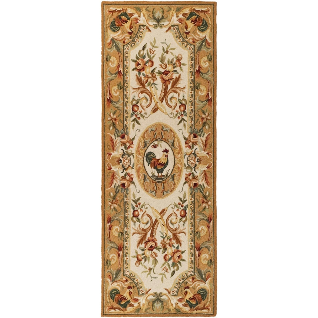 SAFAVIEH Chelsea Collection HK48T Hand-hooked Taupe Rug Image 6