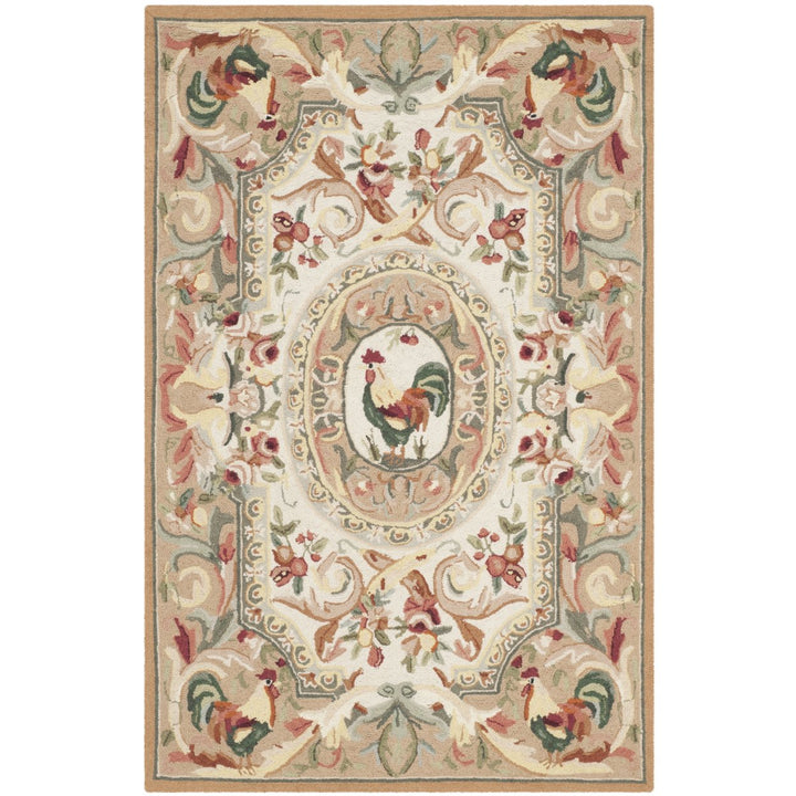 SAFAVIEH Chelsea Collection HK48T Hand-hooked Taupe Rug Image 8