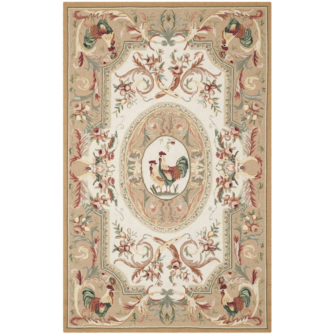 SAFAVIEH Chelsea Collection HK48T Hand-hooked Taupe Rug Image 9