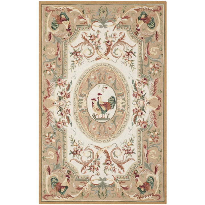 SAFAVIEH Chelsea Collection HK48T Hand-hooked Taupe Rug Image 9