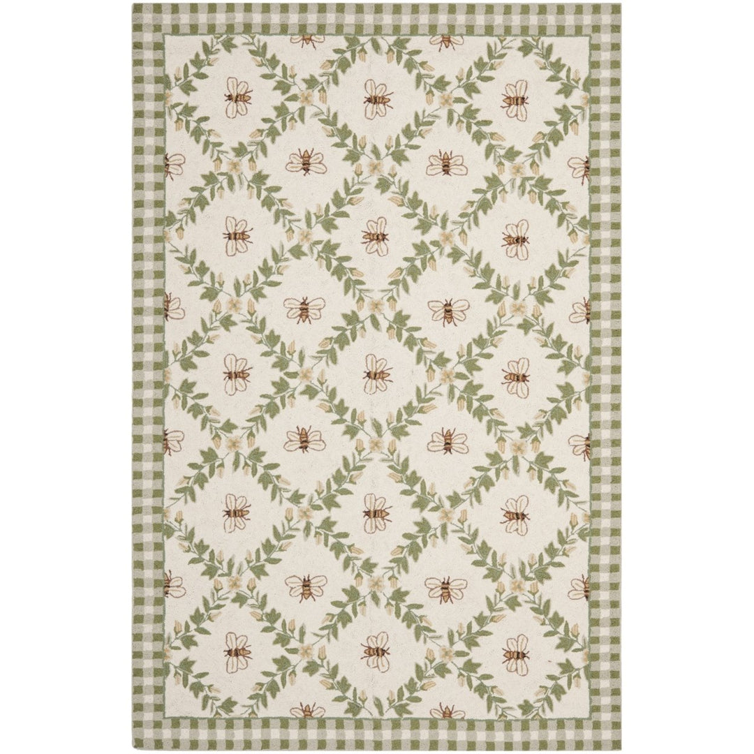 SAFAVIEH HK55A Chelsea Ivory / Green Image 7