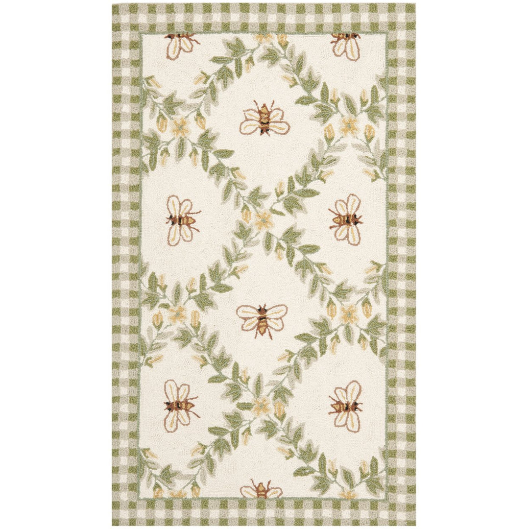 SAFAVIEH HK55A Chelsea Ivory / Green Image 4