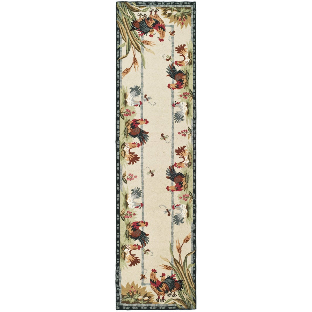 SAFAVIEH Chelsea Collection HK56A Hand-hooked Ivory Rug Image 3