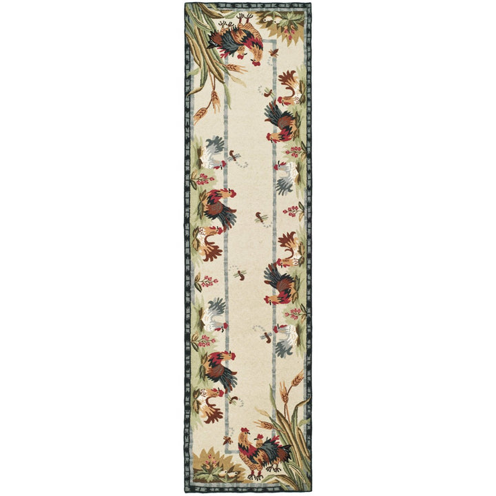 SAFAVIEH Chelsea Collection HK56A Hand-hooked Ivory Rug Image 3