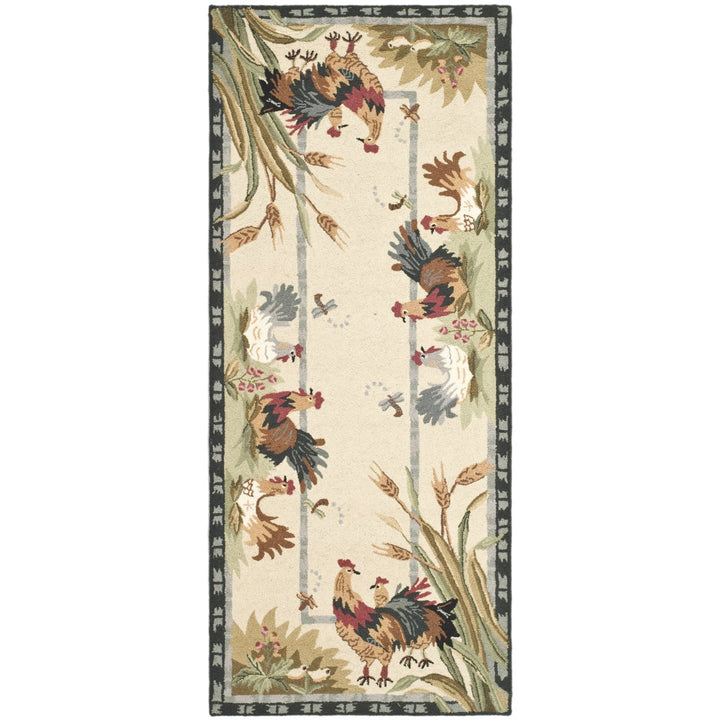 SAFAVIEH Chelsea Collection HK56A Hand-hooked Ivory Rug Image 4