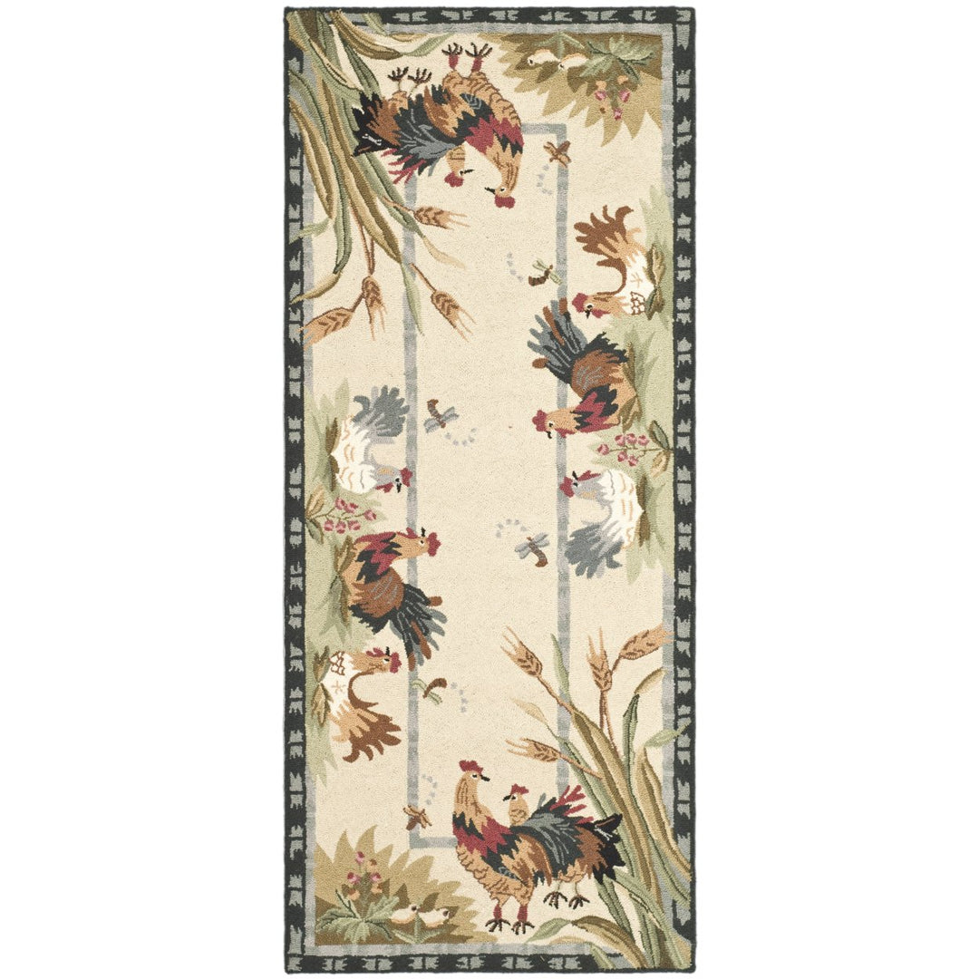 SAFAVIEH Chelsea Collection HK56A Hand-hooked Ivory Rug Image 1