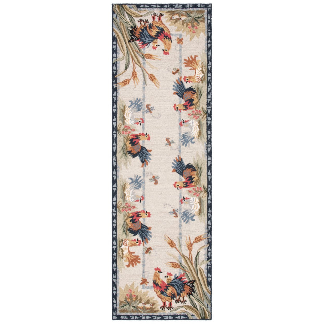 SAFAVIEH Chelsea Collection HK56A Hand-hooked Ivory Rug Image 5