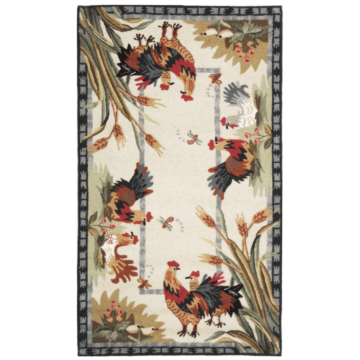 SAFAVIEH Chelsea Collection HK56A Hand-hooked Ivory Rug Image 6