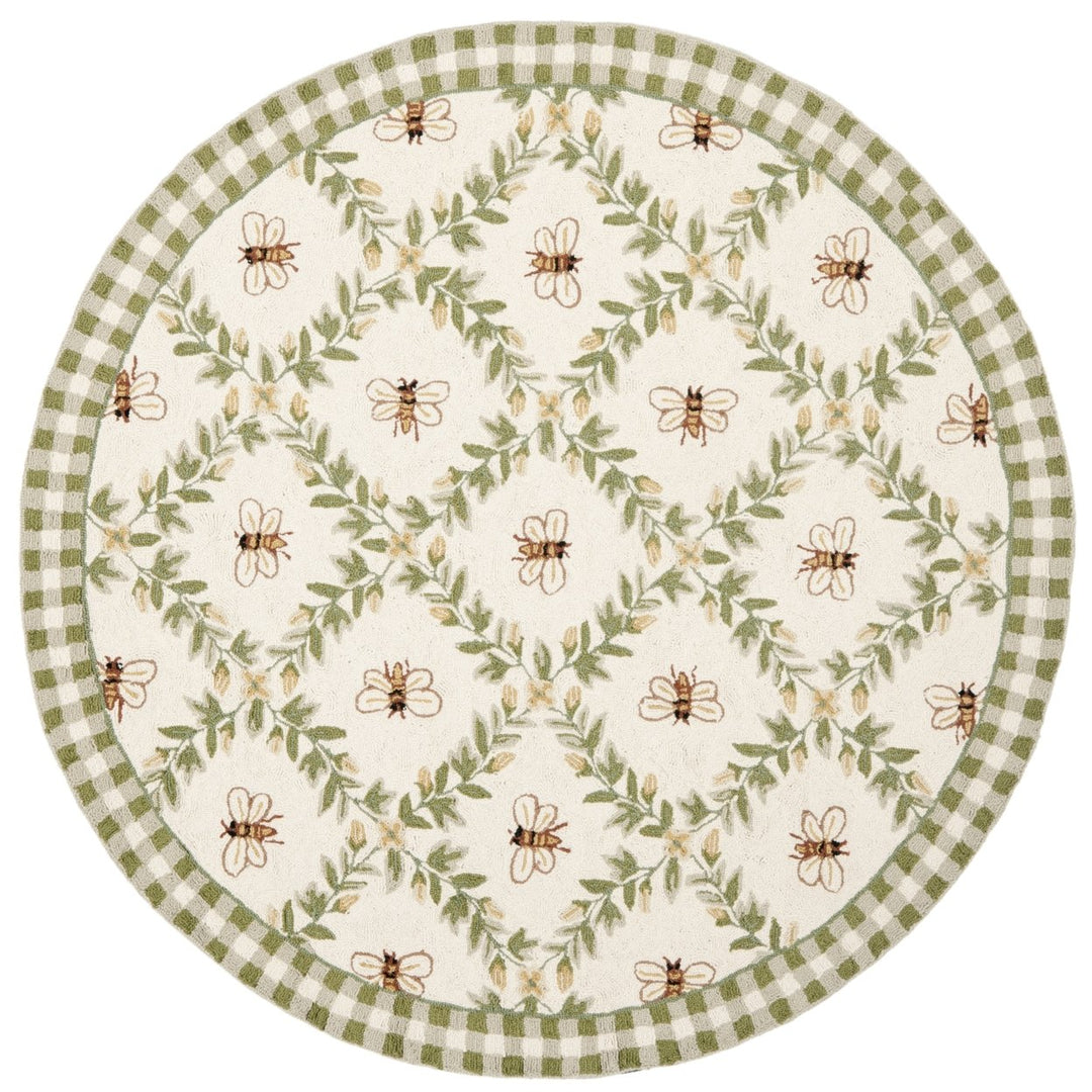 SAFAVIEH HK55A Chelsea Ivory / Green Image 8