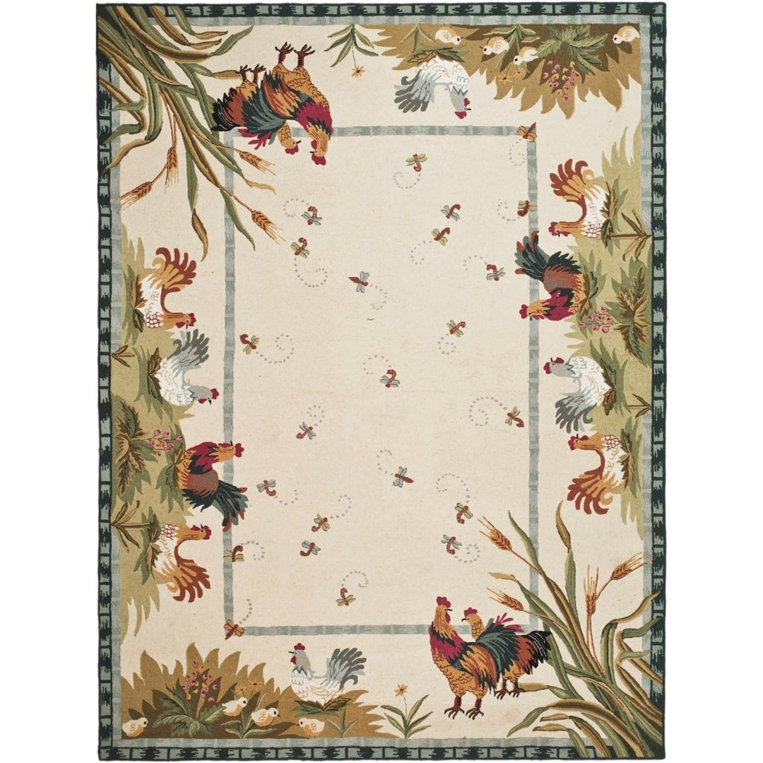 SAFAVIEH Chelsea Collection HK56A Hand-hooked Ivory Rug Image 9