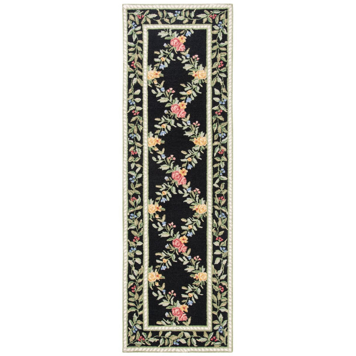 SAFAVIEH Chelsea Collection HK60B Hand-hooked Black Rug Image 6