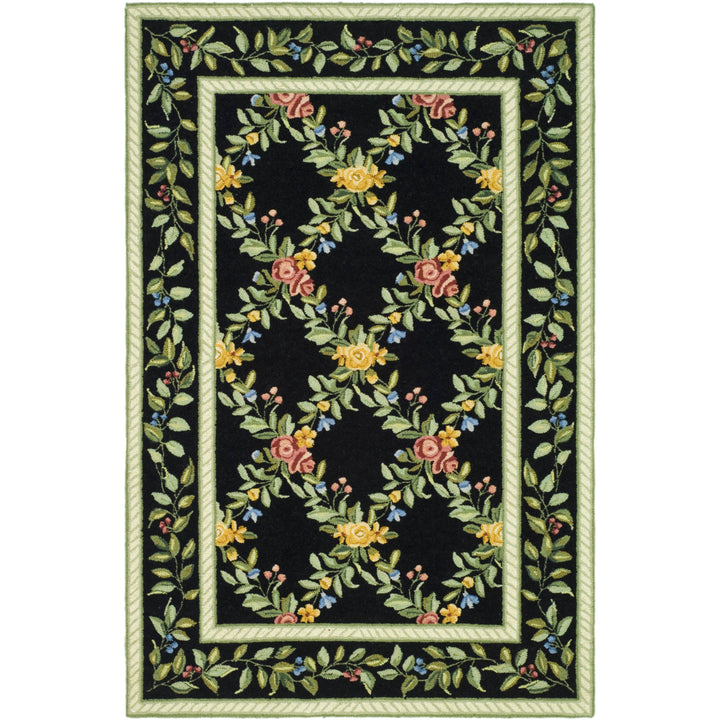 SAFAVIEH Chelsea Collection HK60B Hand-hooked Black Rug Image 7