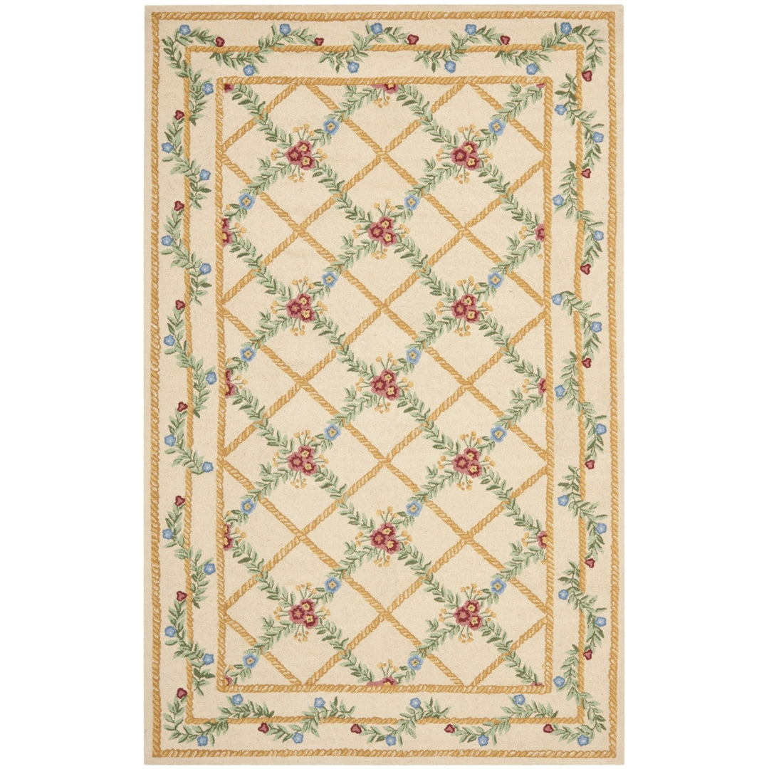 SAFAVIEH Chelsea Collection HK62A Hand-hooked Ivory Rug Image 1