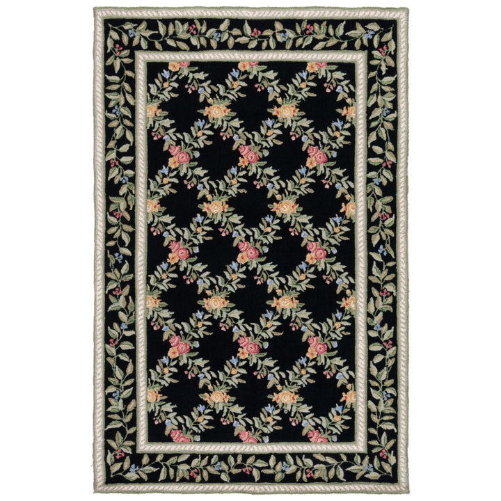 SAFAVIEH Chelsea Collection HK60B Hand-hooked Black Rug Image 9