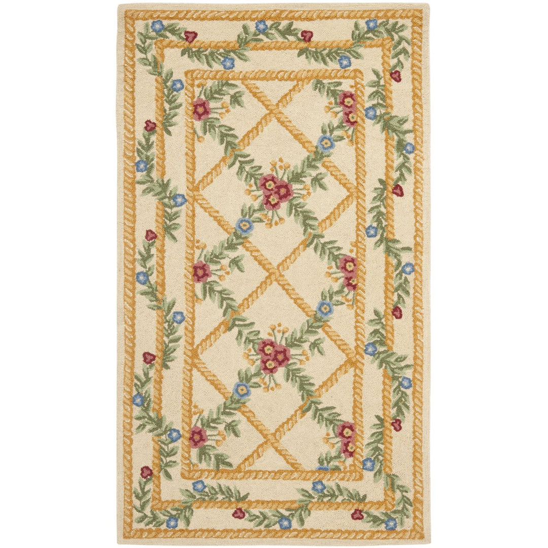 SAFAVIEH Chelsea Collection HK62A Hand-hooked Ivory Rug Image 7