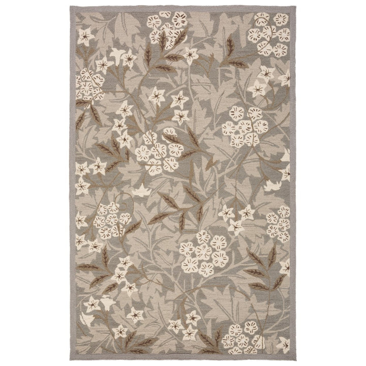 SAFAVIEH Chelsea HK713A Hand-hooked Green / Ivory Rug Image 9