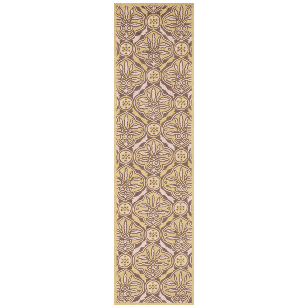 SAFAVIEH Chelsea HK715B Hand-hooked Brown / Green Rug Image 2