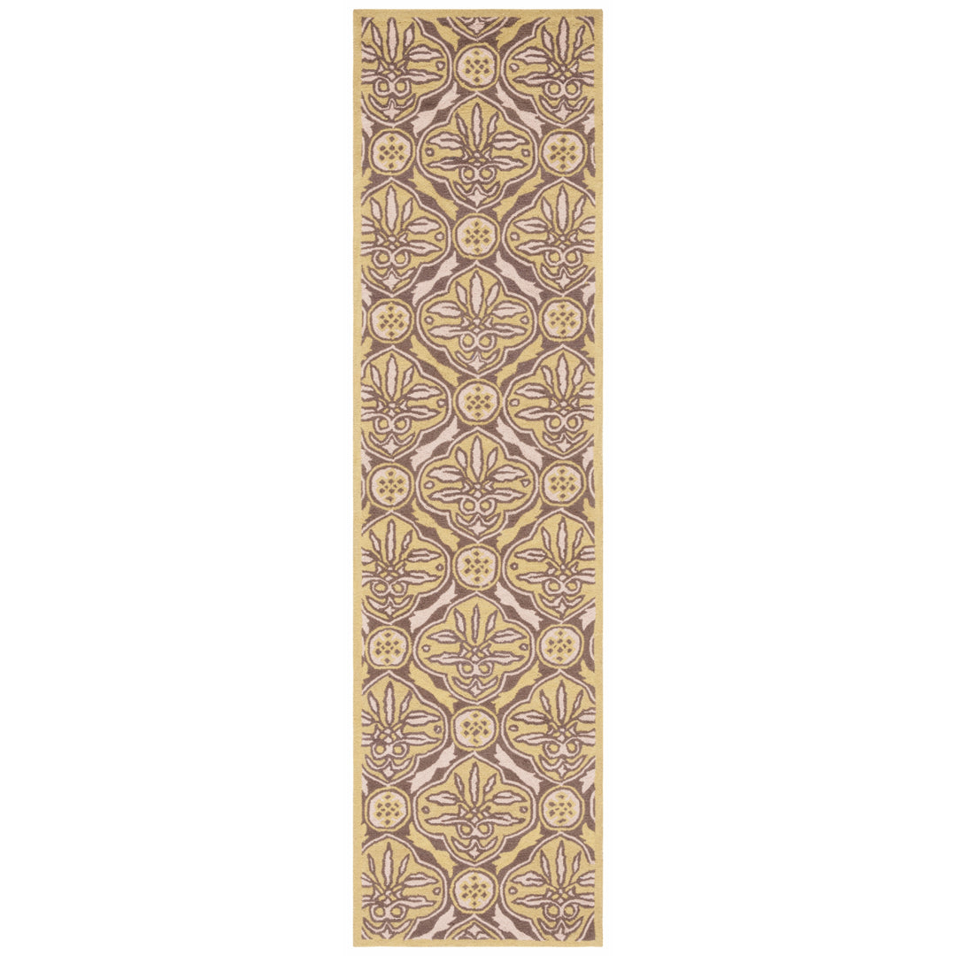 SAFAVIEH Chelsea HK715B Hand-hooked Brown / Green Rug Image 2