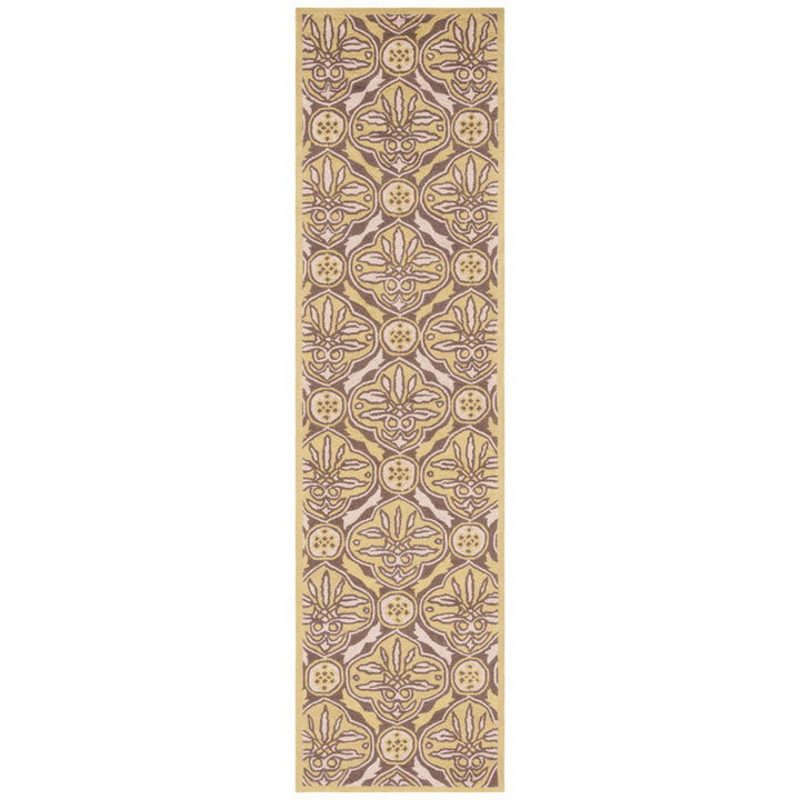 SAFAVIEH Chelsea HK715B Hand-hooked Brown / Green Rug Image 2