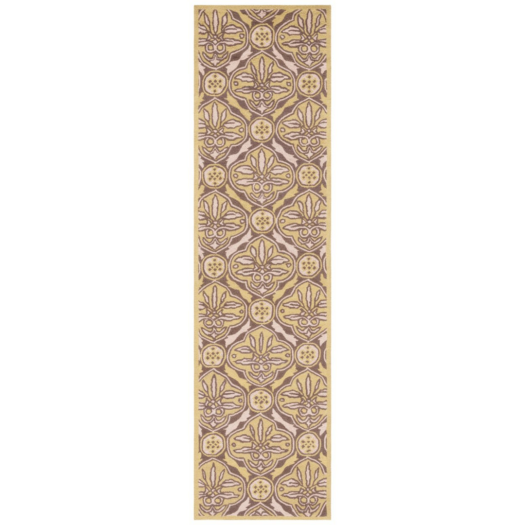 SAFAVIEH Chelsea HK715B Hand-hooked Brown / Green Rug Image 1