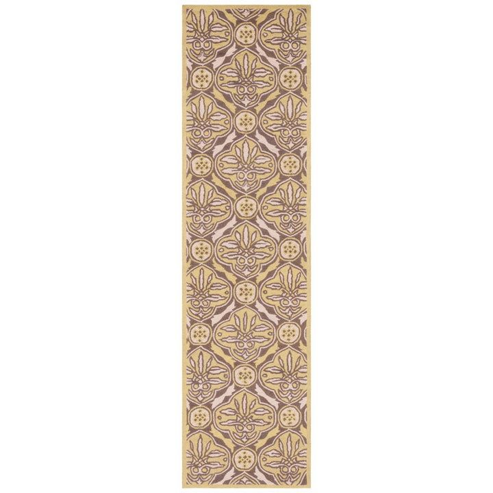 SAFAVIEH Chelsea HK715B Hand-hooked Brown / Green Rug Image 1