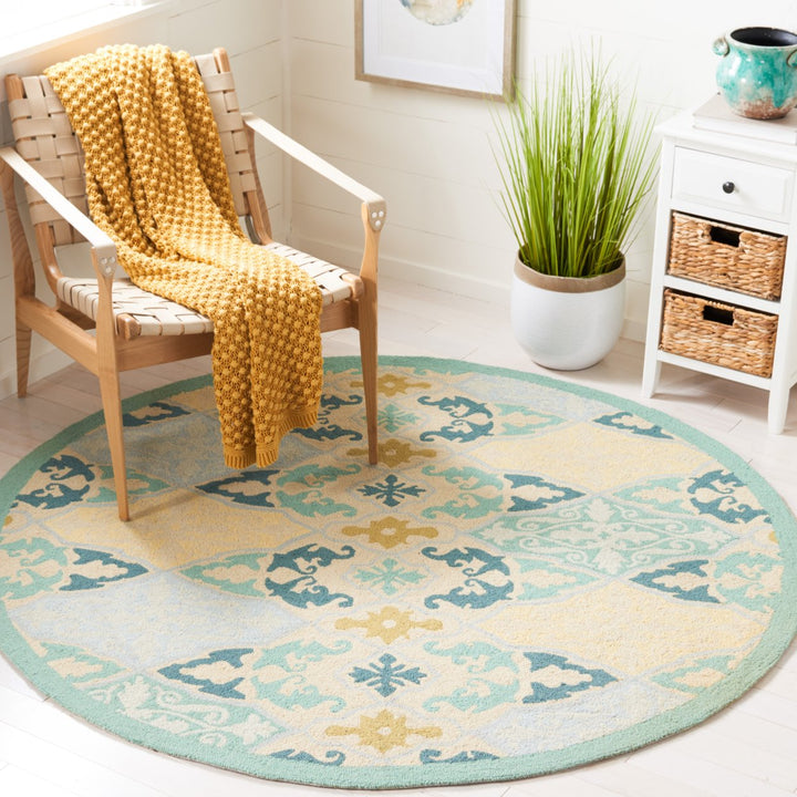 SAFAVIEH Chelsea Collection HK725A Hand-hooked Multi Rug Image 2