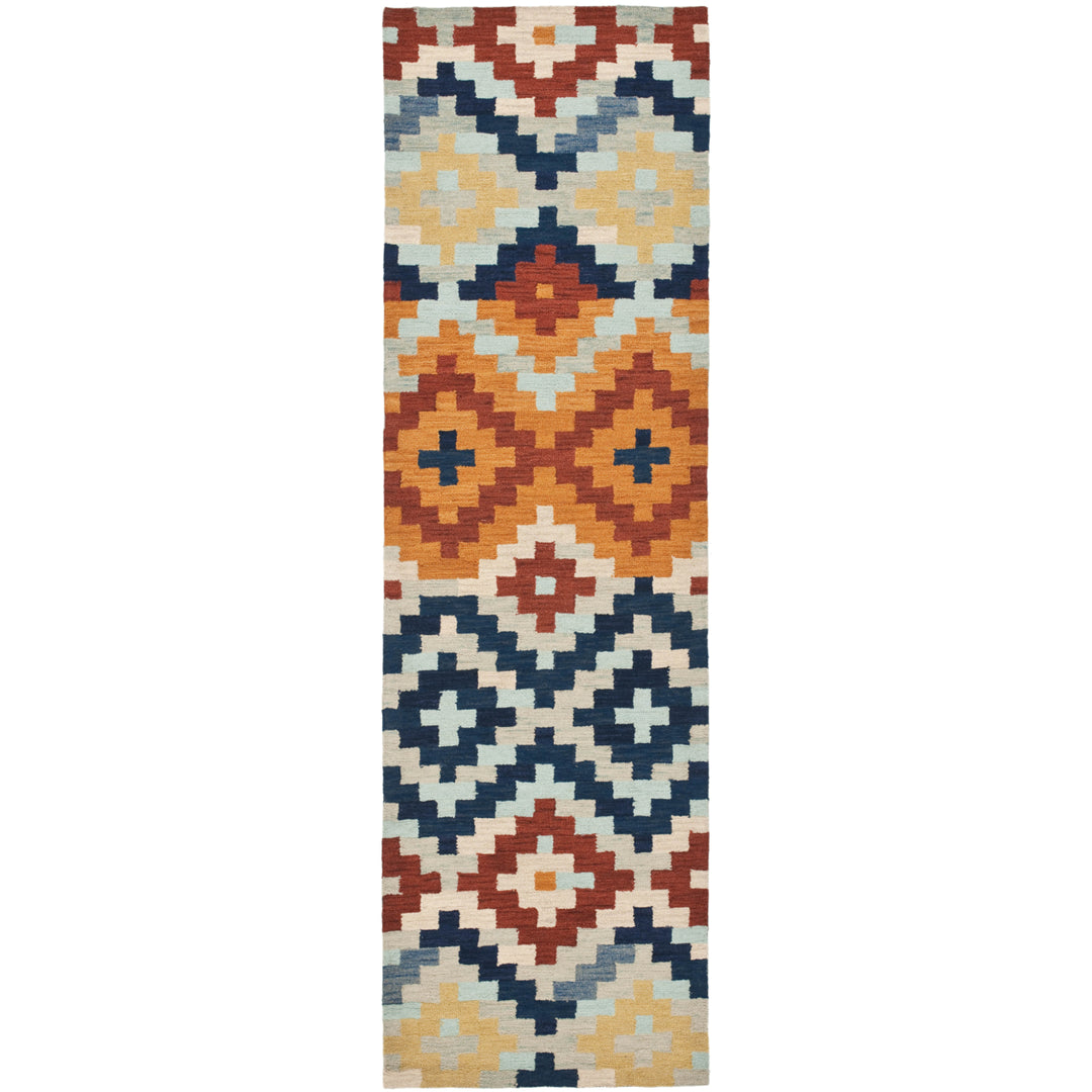 SAFAVIEH Chelsea HK726A Hand-hooked Orange / Multi Rug Image 3