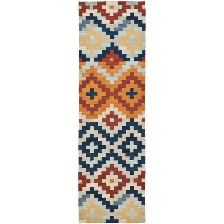 SAFAVIEH Chelsea HK726A Hand-hooked Orange / Multi Rug Image 3