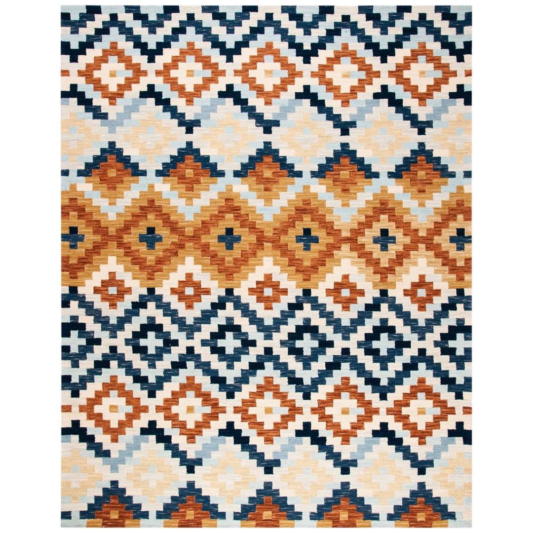 SAFAVIEH Chelsea HK726A Hand-hooked Orange / Multi Rug Image 7