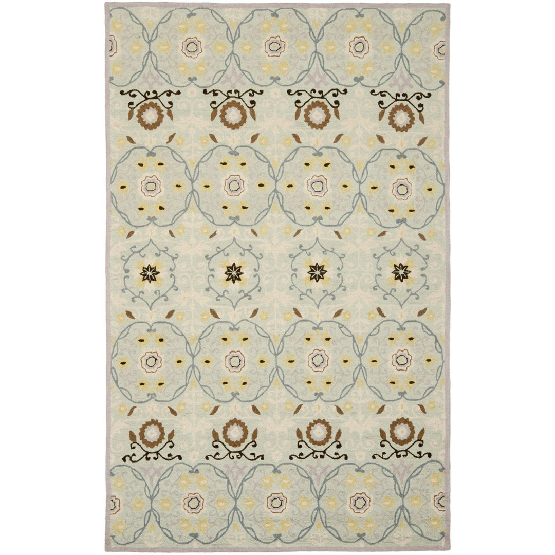 SAFAVIEH Chelsea HK727C Light Blue / Ivory Rug Image 1