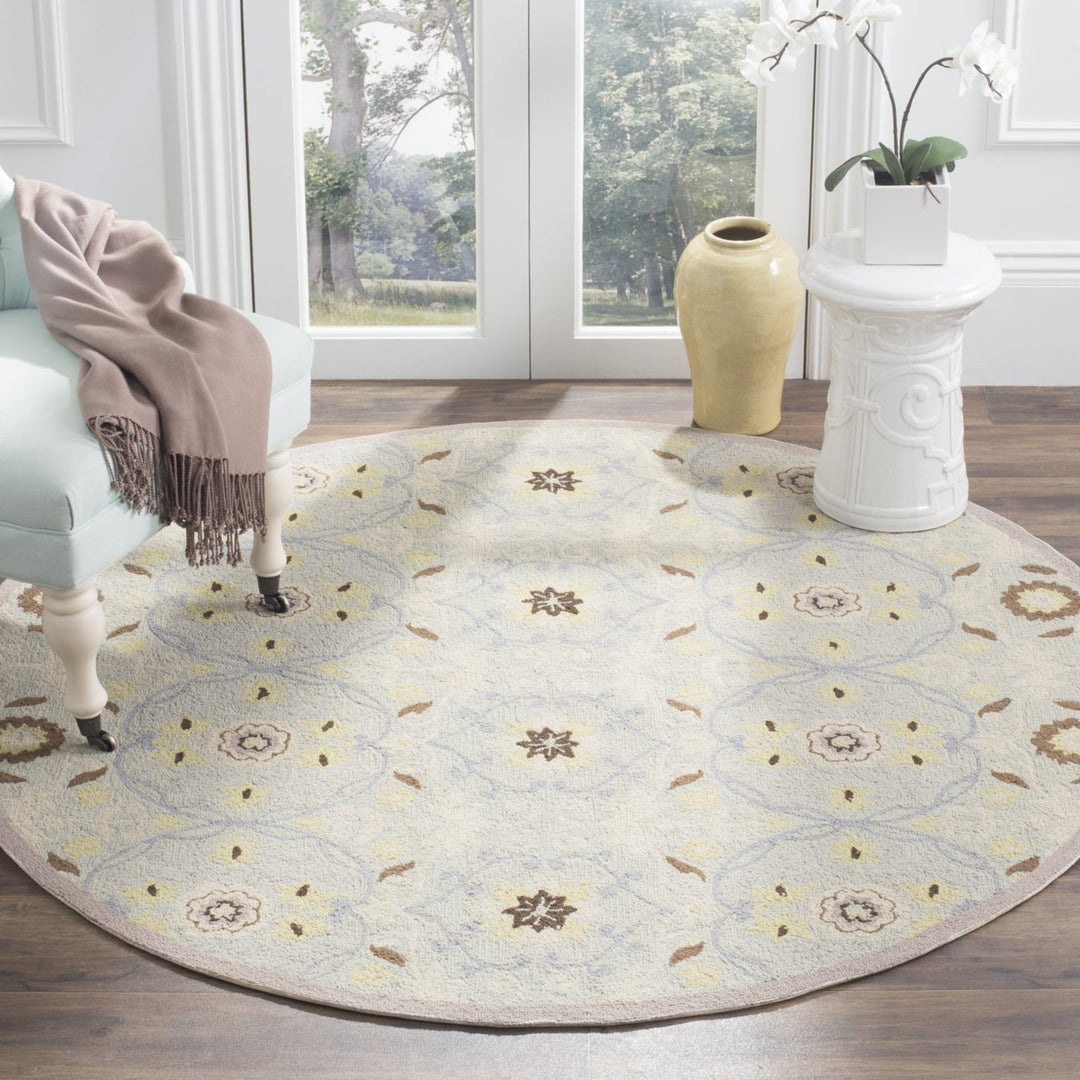 SAFAVIEH Chelsea HK727C Light Blue / Ivory Rug Image 2